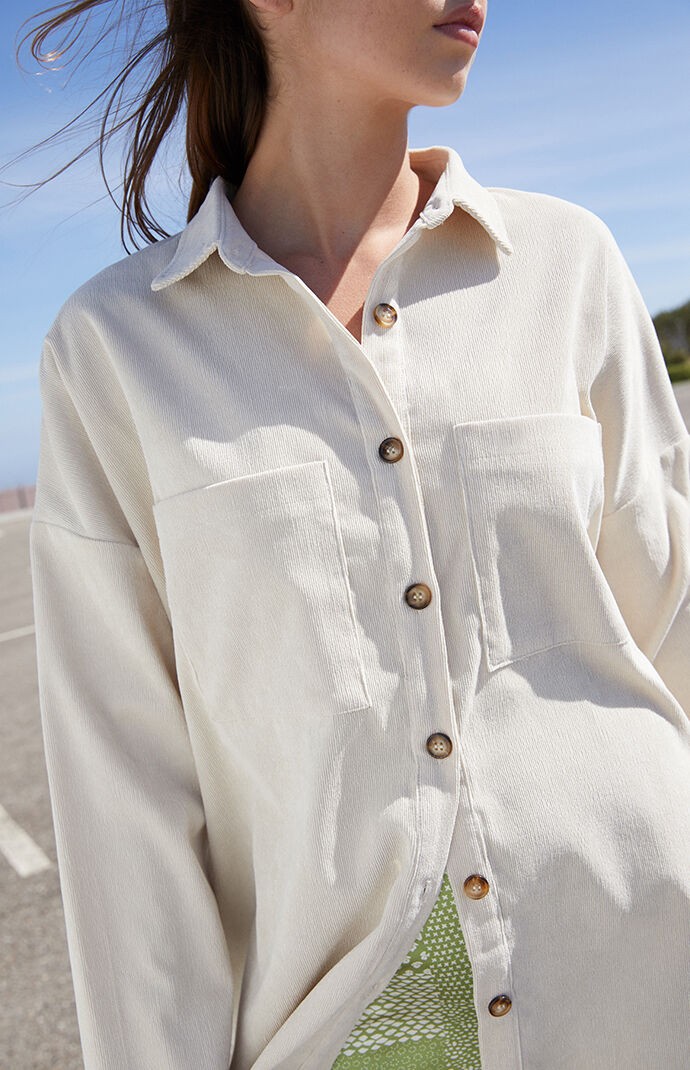 Long Sleeve Boyfriend Button Up Shirt