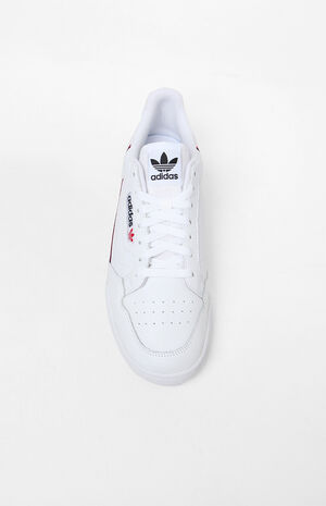 adidas White & Red Continental Shoes | PacSun | PacSun