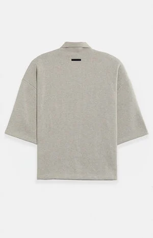 Seal Paneled Cropped Polo Shirt image number 2