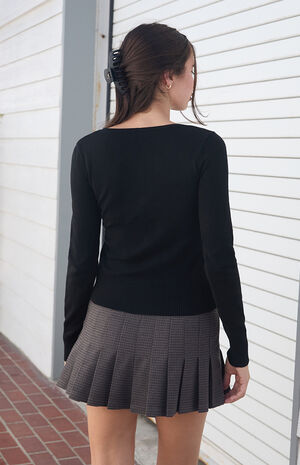 Shannon Ruched Quarter Sleeve Cardigan image number 4