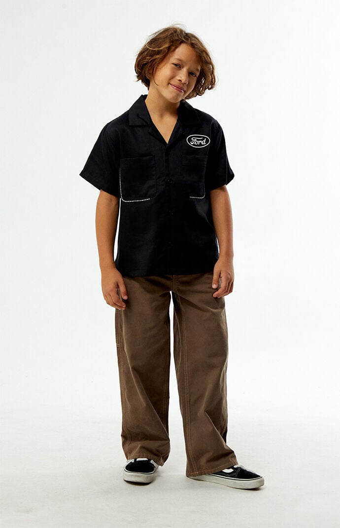 Pacsun Kids Carpenter Baggy Pants Brown