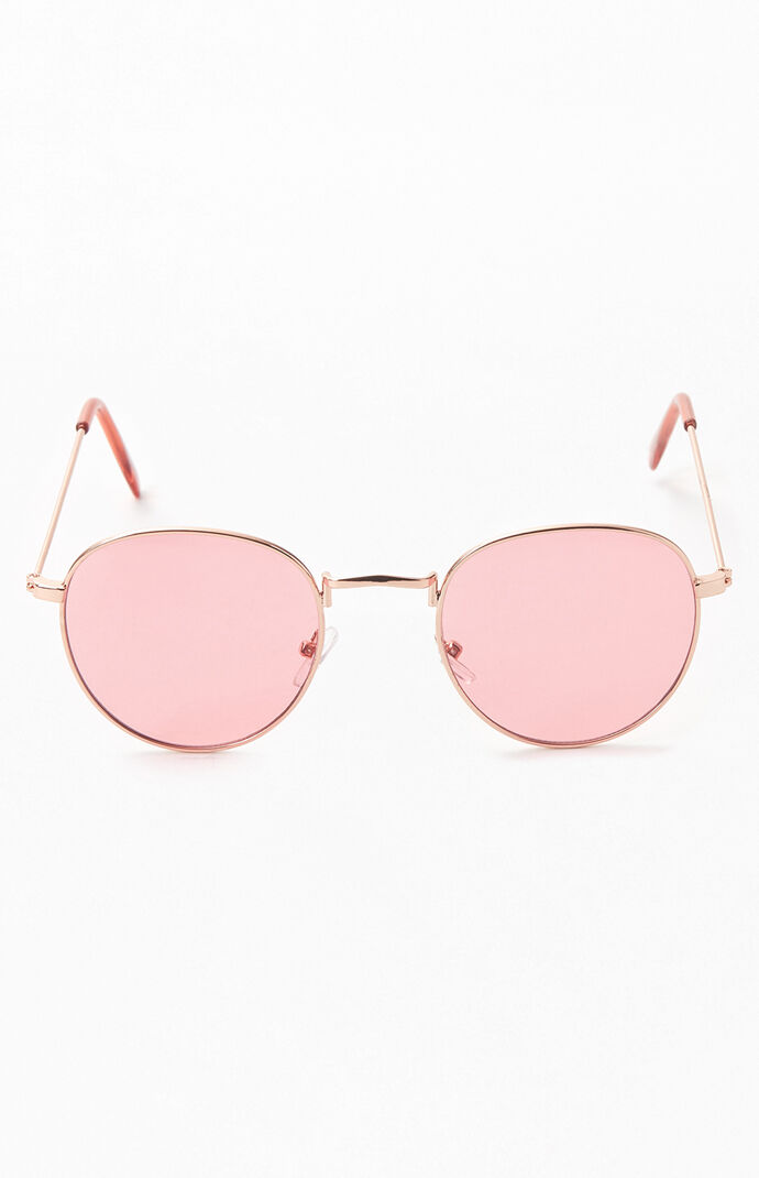 Pink Lennon Round Sunglasses