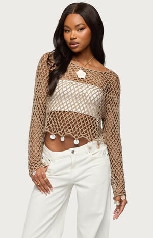 Macarena Crochet Charm Top image number 1