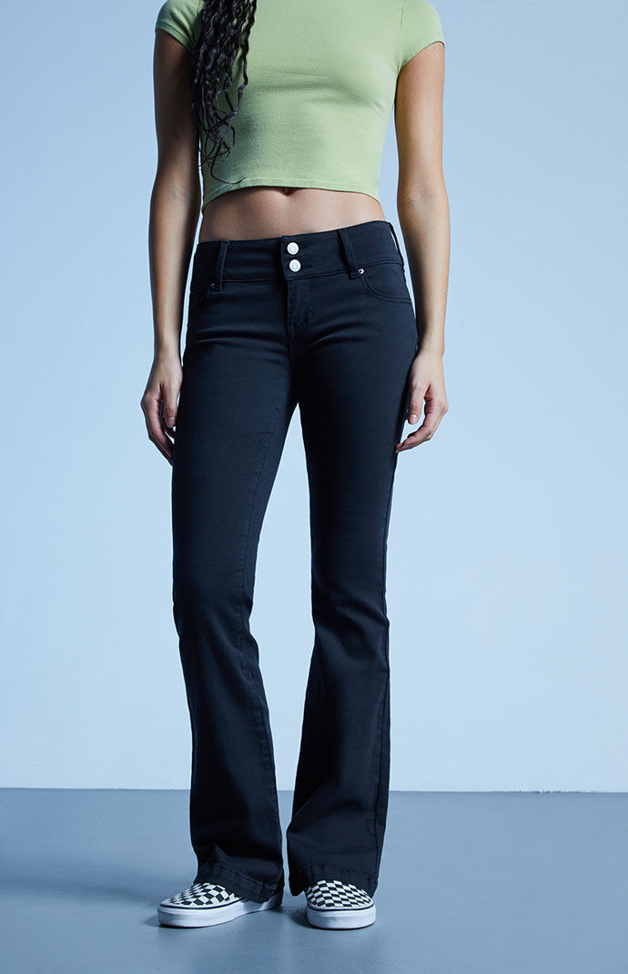 black boot cut jeans