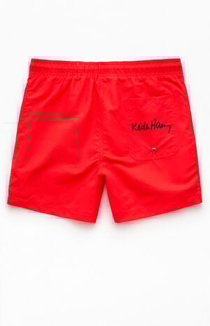 Keith Haring Dog 4.5" Swim Trunks image number 2