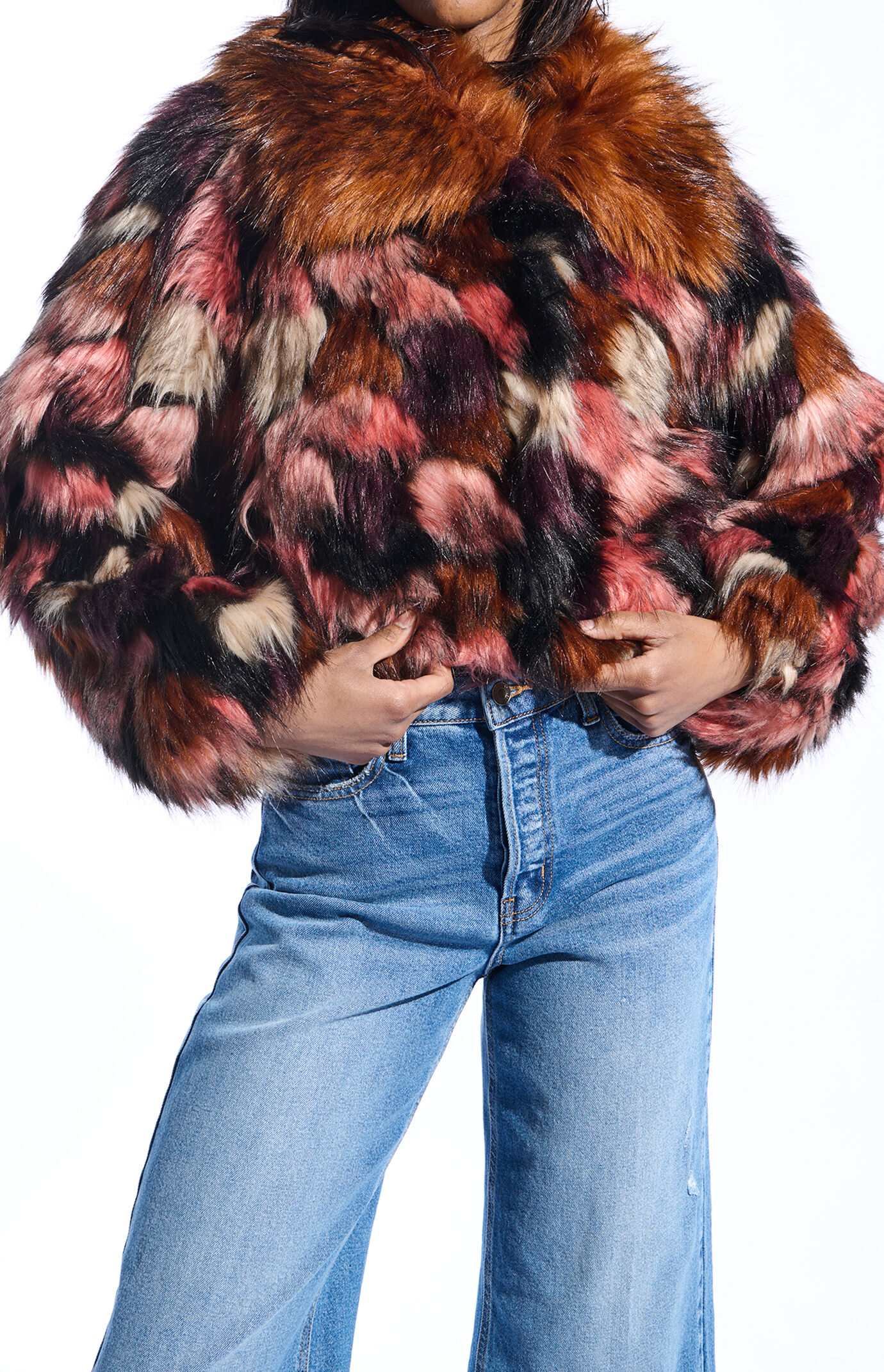AZALEA WANG Molly Faux Fur Coat
