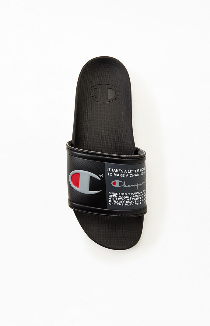 Gray Squish Slide Sandals