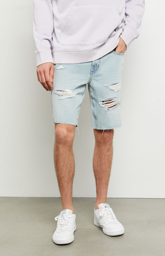 Light Indigo Denim Shorts