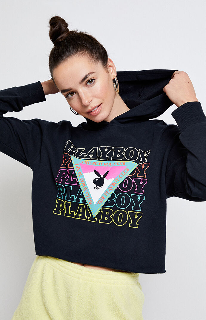 Playboy 80s Bunny Rainbow Hoodie Pacsun