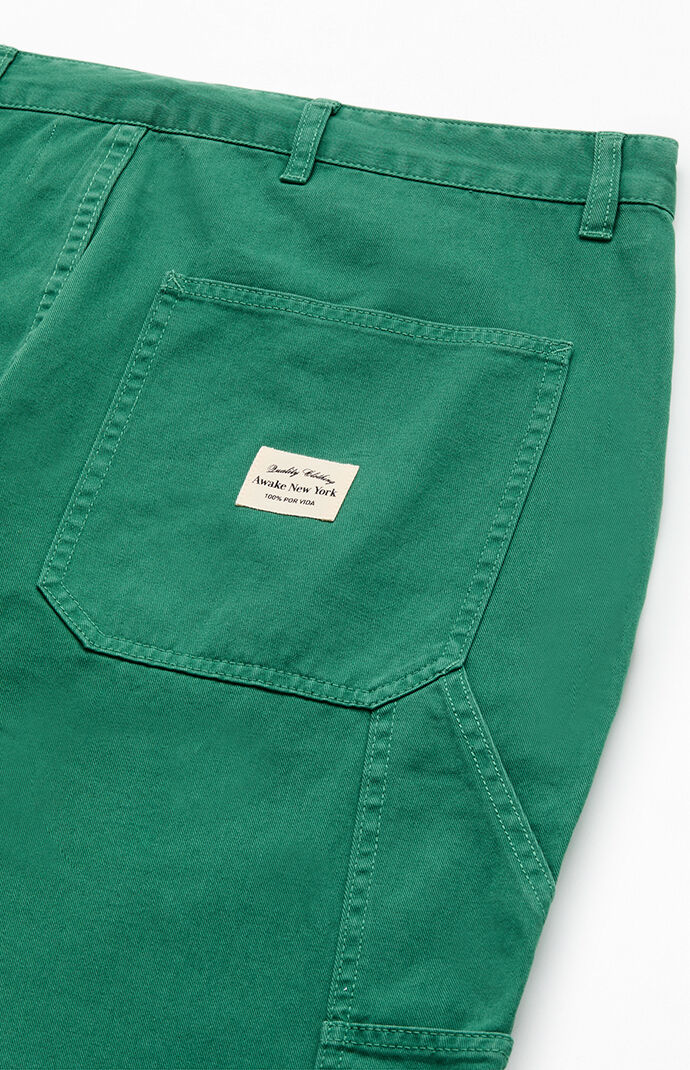 Awake NY Green Painter Carpenter Pants