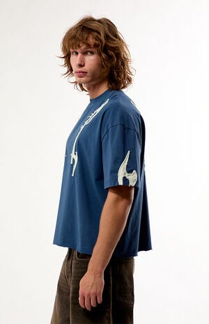 Abstract Flame Knit T-Shirt image number 3