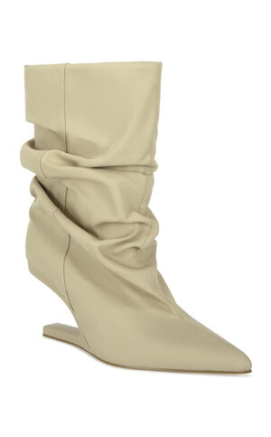 Women's Serona Khaki Wedge Booties image number 2