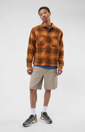 Tommy Orange Plaid Classic Shacket image number 4