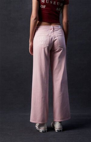 The Met x PacSun Pink Low Rise Baggy Jeans