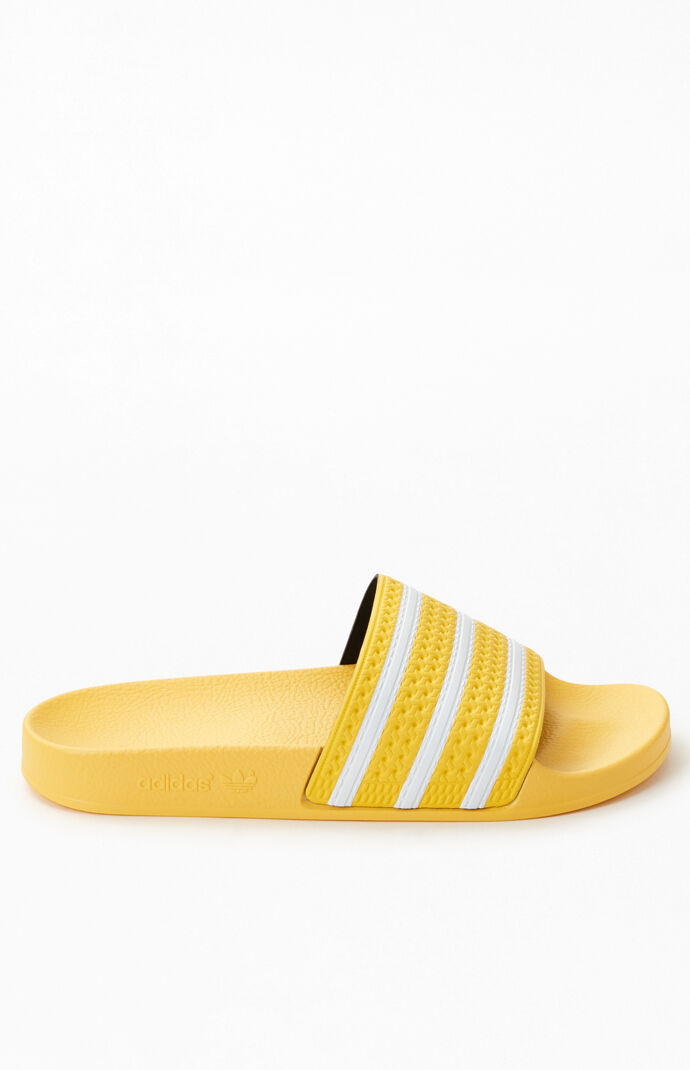 Adidas sandals cheap yellow