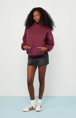 Wine Core Washed Pullover Hoodie image number 1