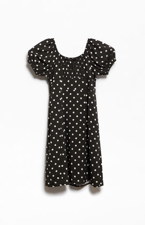 Polka Dot Short Sleeve Mini Dress image number 2