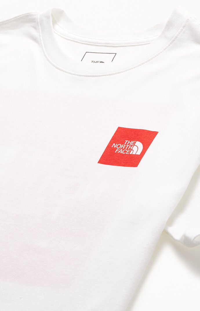 The North Face White Red Box T Shirt Pacsun