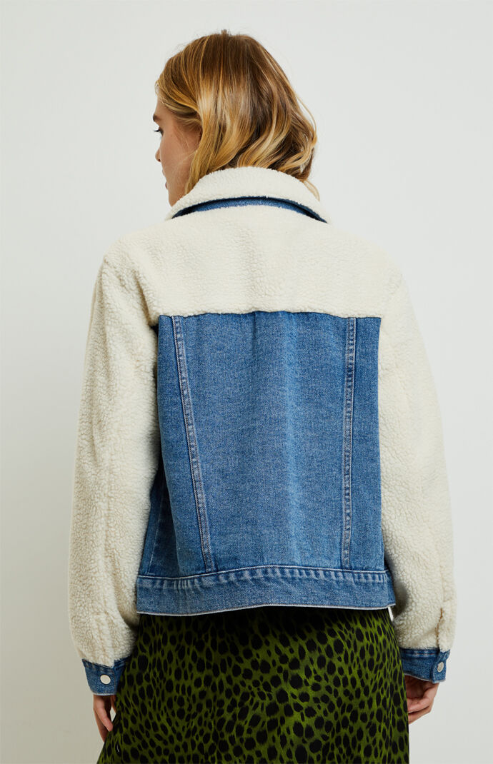 Vintage Mixed Sherpa Trucker Jacket