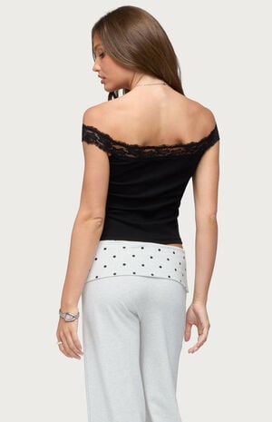 Freyah Lace Off-The-Shoulder Top image number 3