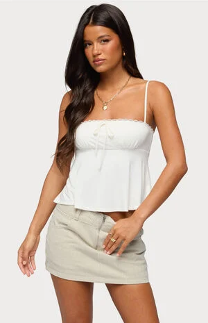 Gallie Tie Babydoll Top image number 1