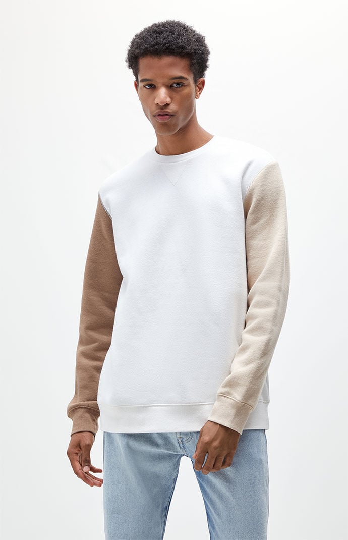 PacSun Color Block Crew Neck Sweatshirt PacSun