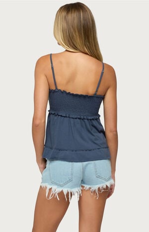 Kelsy Smocked Tank Top image number 3