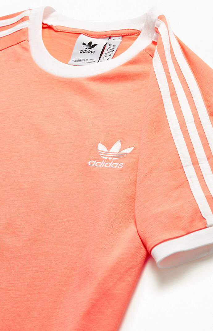 Coral 3-Stripes T-Shirt