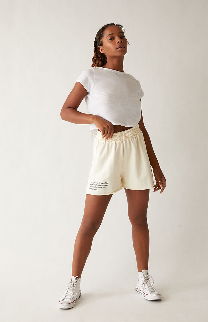 Womens cut off sweat hotsell shorts