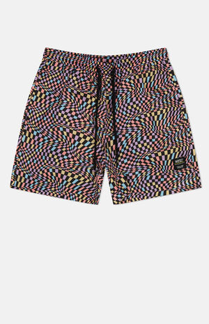 Zack Color Warp AOP 5" Swim Trunks image number 1