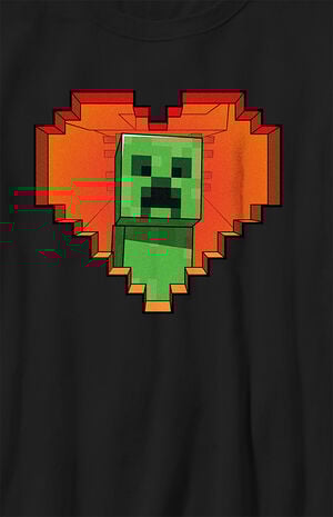 Kids Minecraft Creeper T-Shirt image number 2
