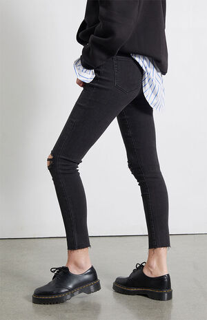Black High Waisted Jeggings image number 3