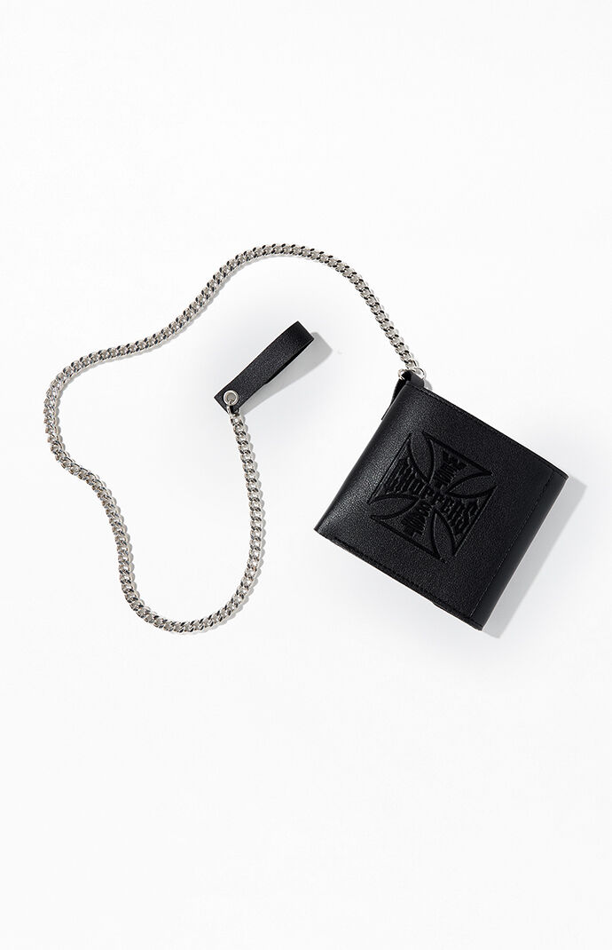 West Coast Choppers Embossed Logo Chain Wallet