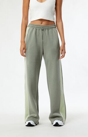 Paneled Wide Leg Sweatpants image number 2