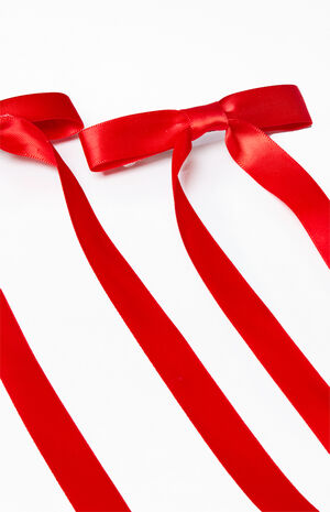 2 Pack Satin Bow Barrettes image number 2