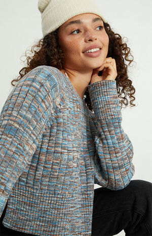 Ellie Cropped Crew Neck Sweater image number 3