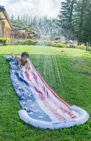 Stars & Stripes Backyard Water Slide image number 2