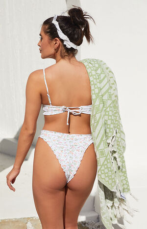 Eco Floral Bellisima Ruffle Cheeky Bikini Bottom image number 3