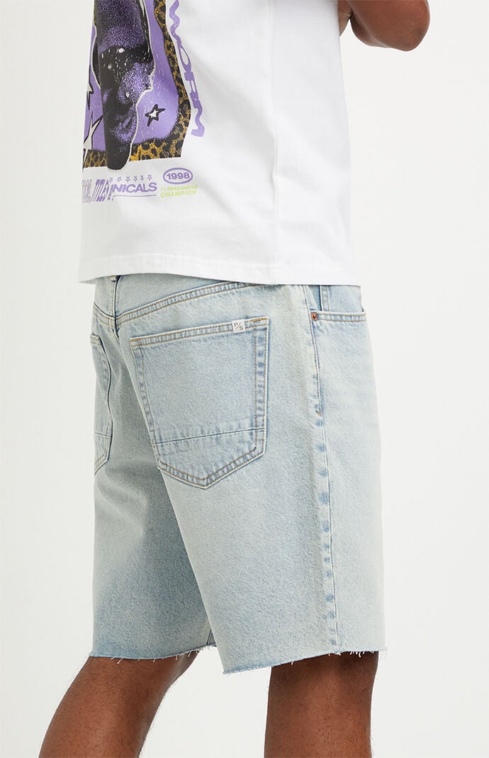 Pacsun Harrison Cutoff Jean Shorts Light Indigo