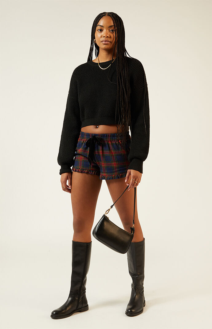 Pacsun velvet shorts discount