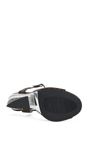 Women's Della Brown Snake Block Sandals image number 5