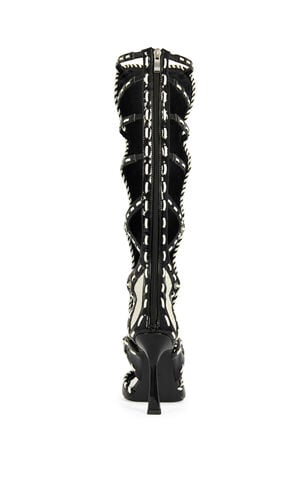 Women's Indranihigh Zebra Stiletto Sandal Boots image number 3