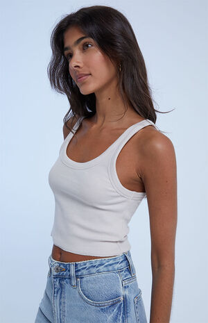 Ribbed Cropped Tank Top image number 2