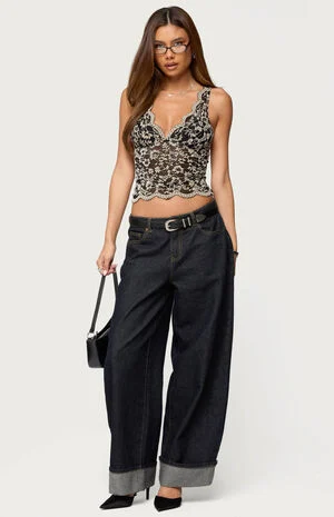 Araura Velvet Floral Sheer Top image number 5