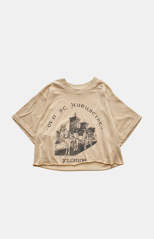 '90s St Augustine FL Cropped Graphic T-Shirt image number 1