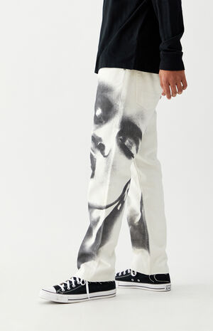 By PacSun Natural Wash Vintage Loose Jeans image number 4