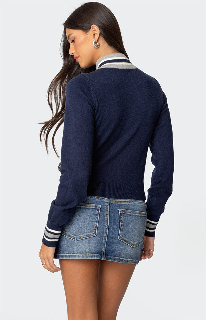 Edikted Madisen Argyle Knit Cardigan | PacSun