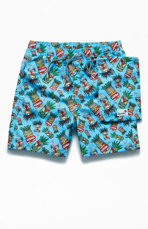 Kids Tiki Masks 16" Swim Trunks image number 5