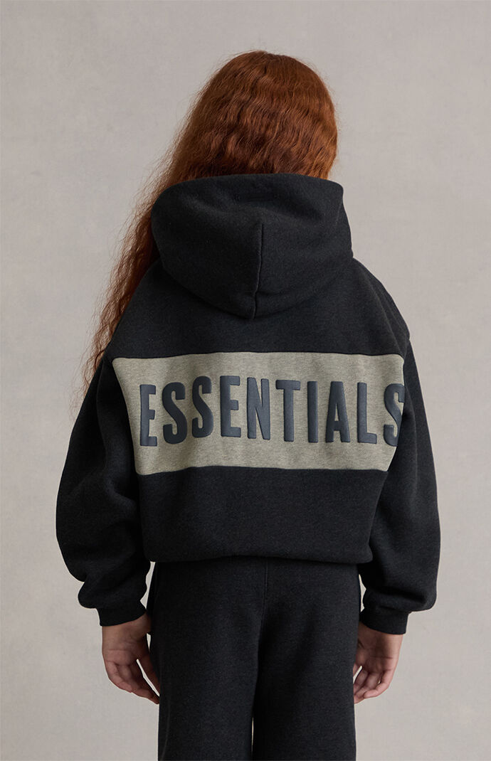 Fear of God ESSENTIALS Kids Paneled Cropped Relaxed Hoodie