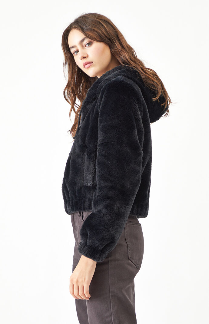 Faux Fur Hooded Jacket